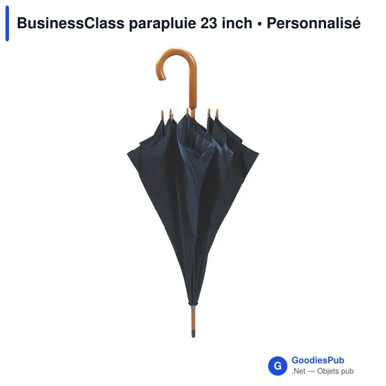 Parapluie personnalisable BusinessClass 23 inch avec logo - Image 1