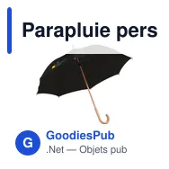 Parapluie personnalisable BusinessClass 23 inch avec logo - Miniature 4