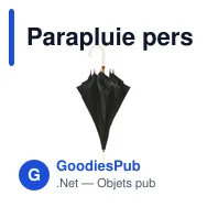 Parapluie personnalisable BusinessClass 23 inch avec logo - Miniature 5