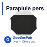 Parapluie personnalisable BusinessClass 23 inch avec logo - Miniature 6