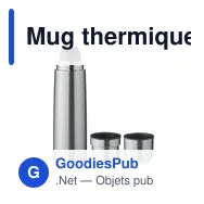 Mug thermique personnalisable avec logo pour entreprises - Miniature 1