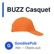 BUZZ Casquette 5 panneaux 160 gr/m - Miniature 12