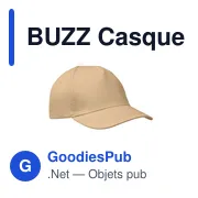 BUZZ Casquette 5 panneaux 160 gr/m - Miniature 5