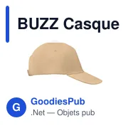 BUZZ Casquette 5 panneaux 160 gr/m - Miniature 7