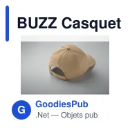 BUZZ Casquette 5 panneaux 160 gr/m - Miniature 9