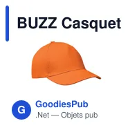 BUZZ Casquette 5 panneaux 160 gr/m - Miniature 10