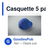 Casquette 5 pans personnalisable pour enfants avec logo - BUZZ KIDS - Miniature 11