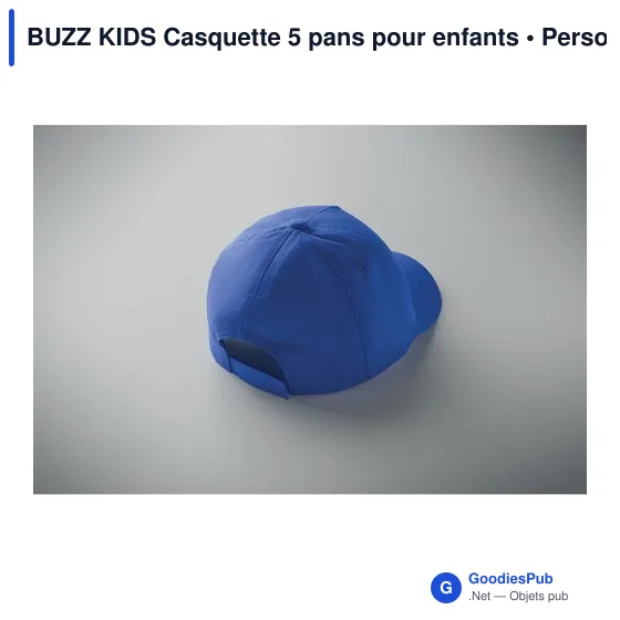 Casquette 5 pans personnalisable pour enfants avec logo - BUZZ KIDS - Image 11