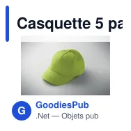 Casquette 5 pans personnalisable pour enfants avec logo - BUZZ KIDS - Miniature 6