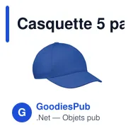 Casquette 5 pans personnalisable pour enfants avec logo - BUZZ KIDS - Miniature 7