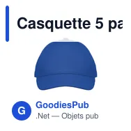 Casquette 5 pans personnalisable pour enfants avec logo - BUZZ KIDS - Miniature 8