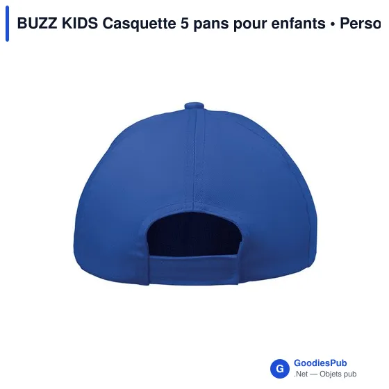 Casquette 5 pans personnalisable pour enfants avec logo - BUZZ KIDS - Image 10