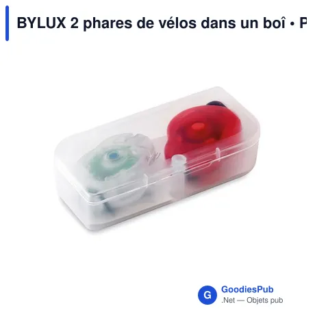 BYLUX 2 phares de vélos dans un boî