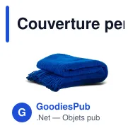 Couverture personnalisable en laine 130 x 170 cm avec logo - Byon Franca - Miniature 2