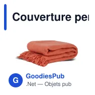 Couverture personnalisable en laine 130 x 170 cm avec logo - Byon Franca - Miniature 3