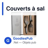 Couverts à salade personnalisables en acier inoxydable avec logo - Byon Insalata - Miniature 2