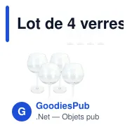 Lot de 4 verres à vin personnalisables 470 ml avec logo - Byon Opacity - Miniature 1