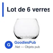 Lot de 6 verres à eau personnalisables 220 ml avec logo - Byon Opacity - Miniature 2