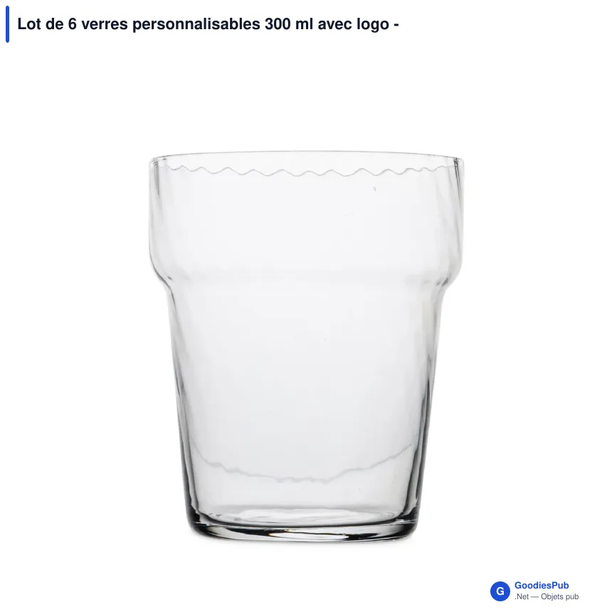 Lot de 6 verres personnalisables 300 ml avec logo - Byon Opacity - Image 2