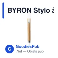 BYRON Stylo à bille bambou - Miniature 1