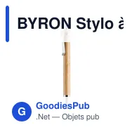 BYRON Stylo à bille bambou - Miniature 2