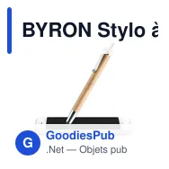 BYRON Stylo à bille bambou - Miniature 3