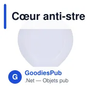 Cœur anti-stress personnalisable en mousse PU avec logo - Blanc ou rouge - Miniature 2