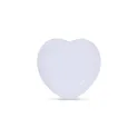 Variante Blanc - Cœur anti-stress personnalisable en mousse PU avec logo - Blanc ou rouge