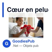 Cœur en peluche personnalisable avec logo - Anmara - Miniature 3