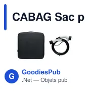 CABAG Sac pour cable de charge voitur - Miniature 5