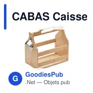 CABAS Caisse à bouteilles en bambou - Miniature 1