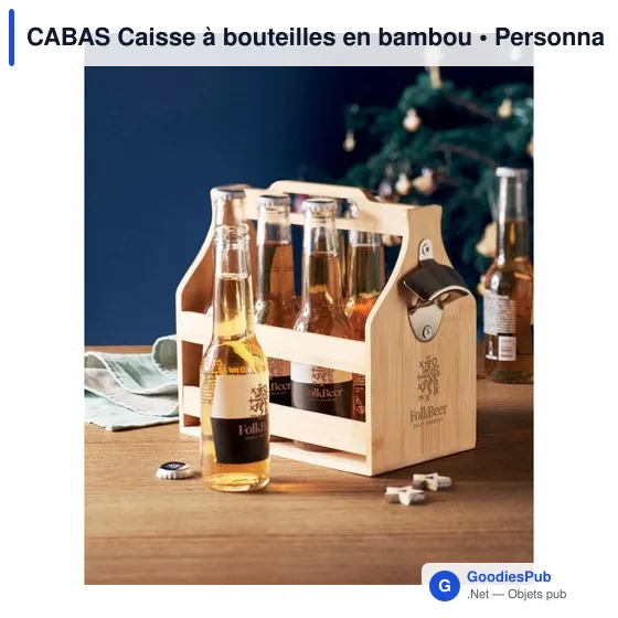 CABAS Caisse à bouteilles en bambou - Image 6