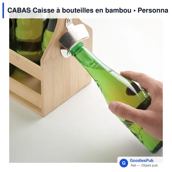 CABAS Caisse à bouteilles en bambou - Image 7