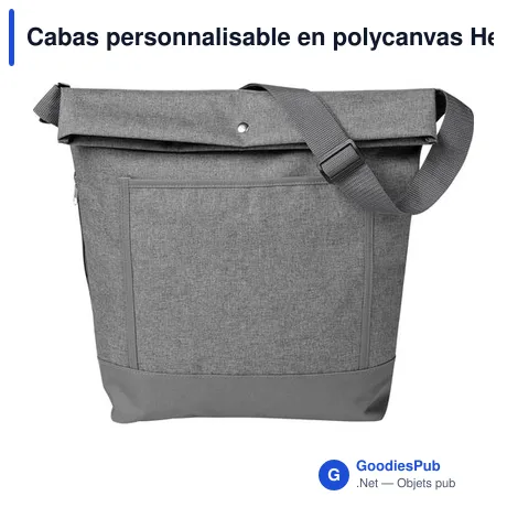 Cabas personnalisable en polycanvas Hekla avec logo