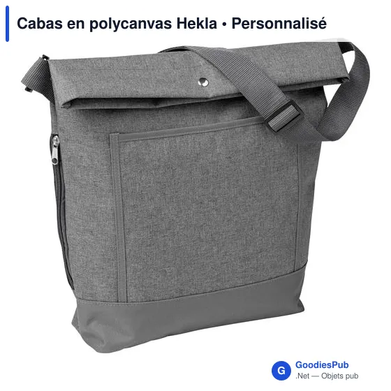 Cabas personnalisable en polycanvas Hekla avec logo - Image 2