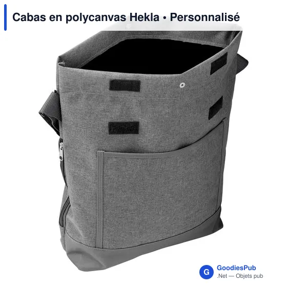 Cabas personnalisable en polycanvas Hekla avec logo - Image 3