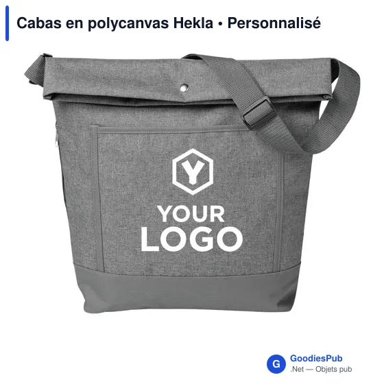 Cabas personnalisable en polycanvas Hekla avec logo - Image 5