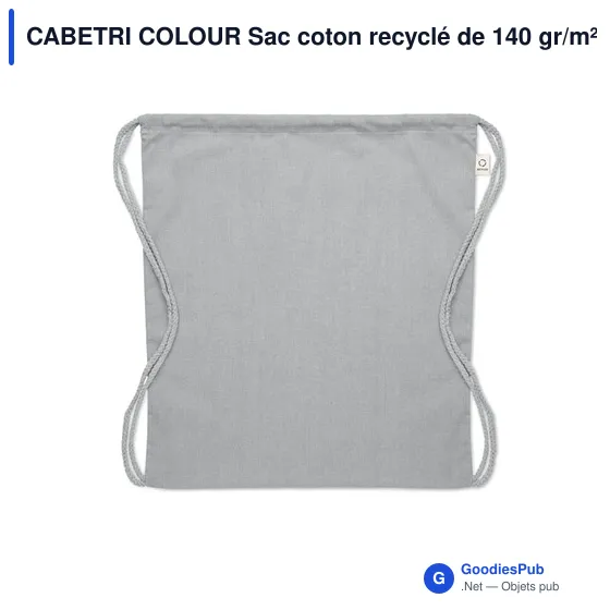CABETRI COLOUR Sac coton recyclé de 140 gr/m² - Image 2