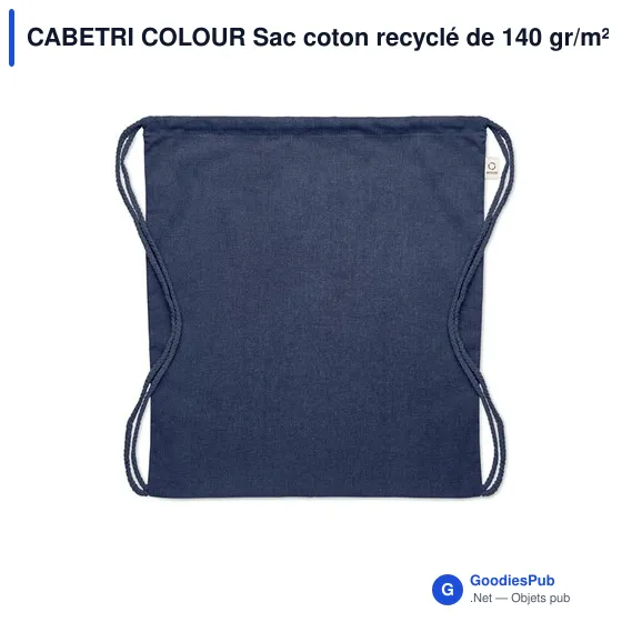 CABETRI COLOUR Sac coton recyclé de 140 gr/m² - Image 11