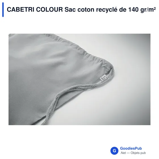 CABETRI COLOUR Sac coton recyclé de 140 gr/m² - Image 4