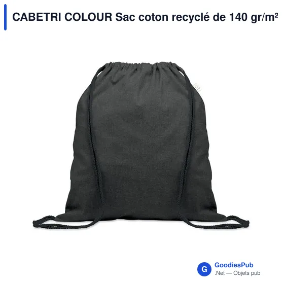 CABETRI COLOUR Sac coton recyclé de 140 gr/m² - Image 5