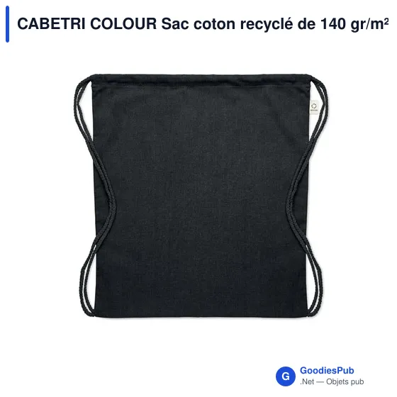 CABETRI COLOUR Sac coton recyclé de 140 gr/m² - Image 6