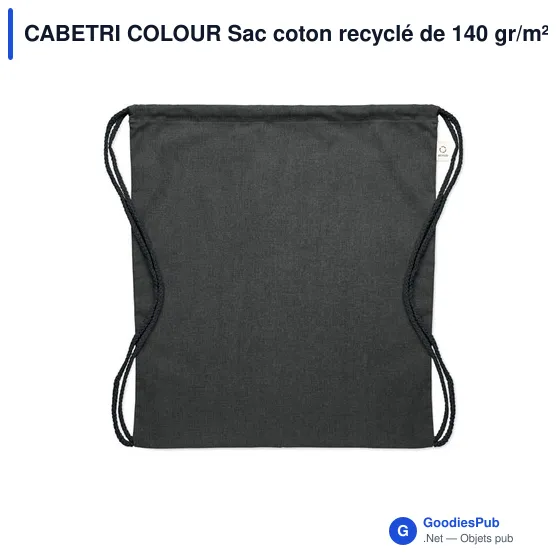 CABETRI COLOUR Sac coton recyclé de 140 gr/m² - Image 7