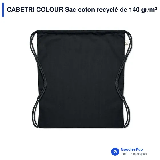 CABETRI COLOUR Sac coton recyclé de 140 gr/m² - Image 8