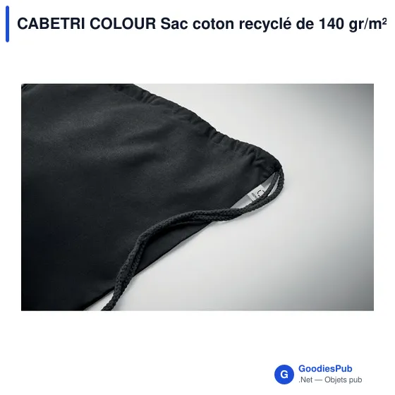 CABETRI COLOUR Sac coton recyclé de 140 gr/m² - Image 9