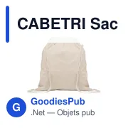 CABETRI Sac shopping en coton recyclé - Miniature 1