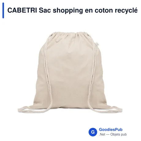 CABETRI Sac shopping en coton recyclé