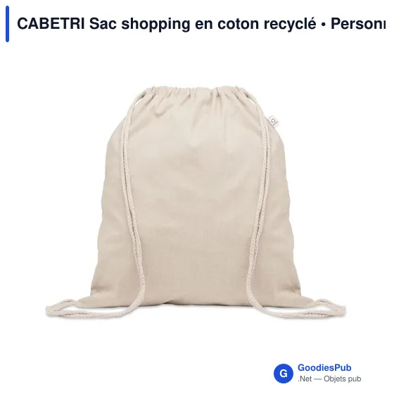 CABETRI Sac shopping en coton recyclé - Image 1