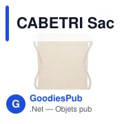 CABETRI Sac shopping en coton recyclé - Miniature 2