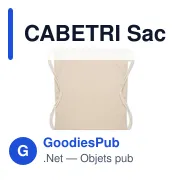 CABETRI Sac shopping en coton recyclé - Miniature 3